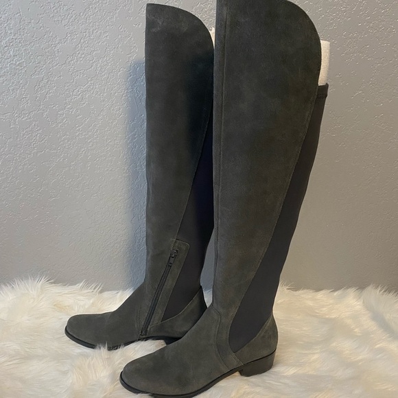 Corso Como Laura Gray Suede‎ Over the Knee Boots - Picture 6 of 12
